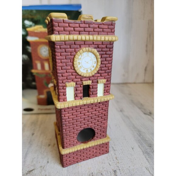 Heartland valley porcelain clock Tower vintage Village accessory Xmas - Picture 5 of 8